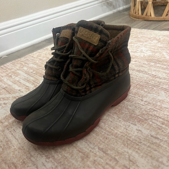 Women’s Sperry Top Slider Saltwater Short Rain Boot - Picture 3 of 5